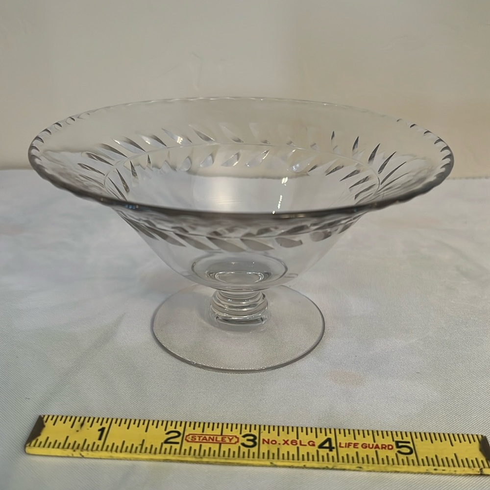 Glass candy dish